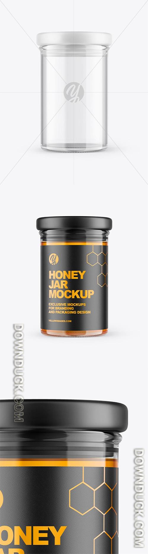 Glass Honey Jar Mockup 91695 Glass Honey Jar Mockup 91695