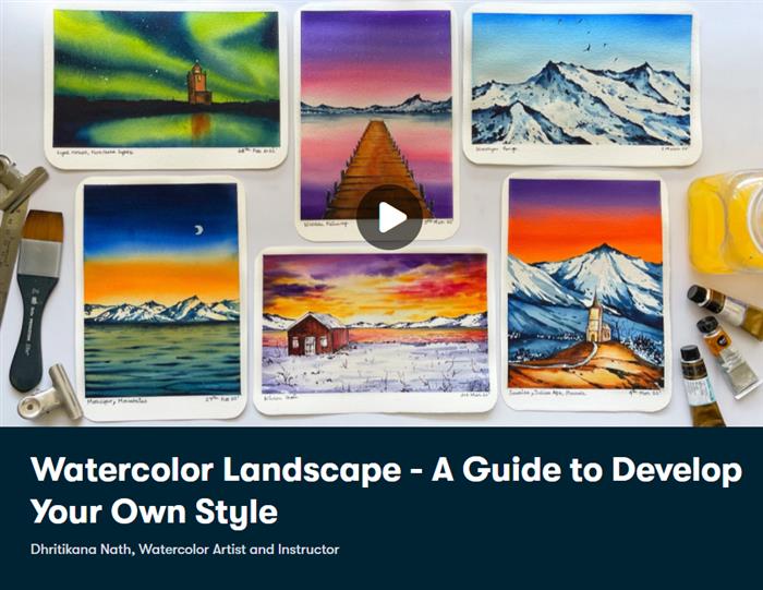 Watercolor Landscape - A Guide to Develop Your Own Style