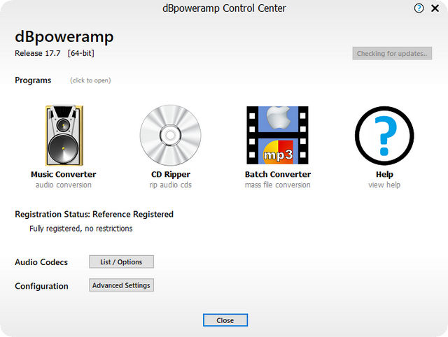 dBpoweramp Music Converter R17.7 Reference