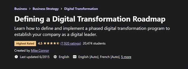 Defining a Digital Transformation Roadmap