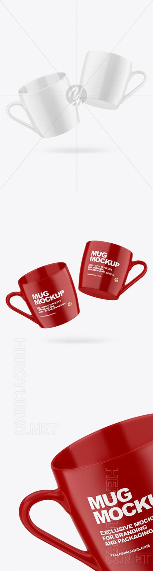 Two Glossy Mugs Mockup 93889 