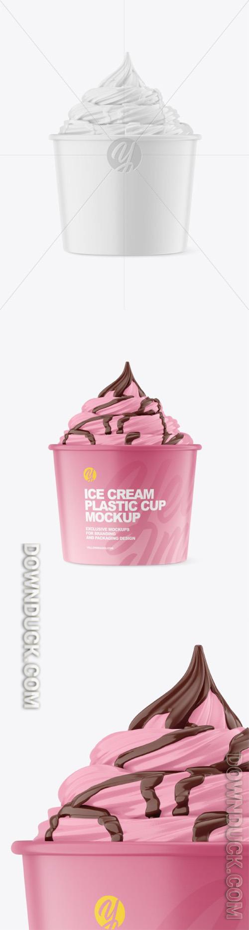 Ice Cream Matte Cup Topping Mockup 86959 Ice Cream Matte Cup Topping Mockup 86959