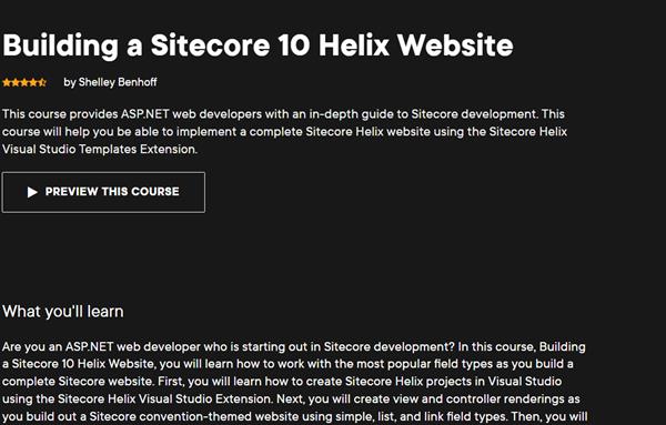 Building a Sitecore 10 Helix Website with Shelley Benhoff