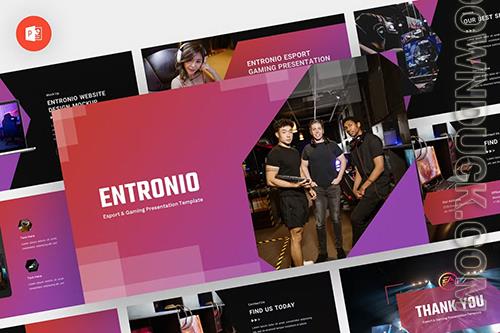 Entronio - Esport Game Powerpoint, Keynote and Google Slides Template