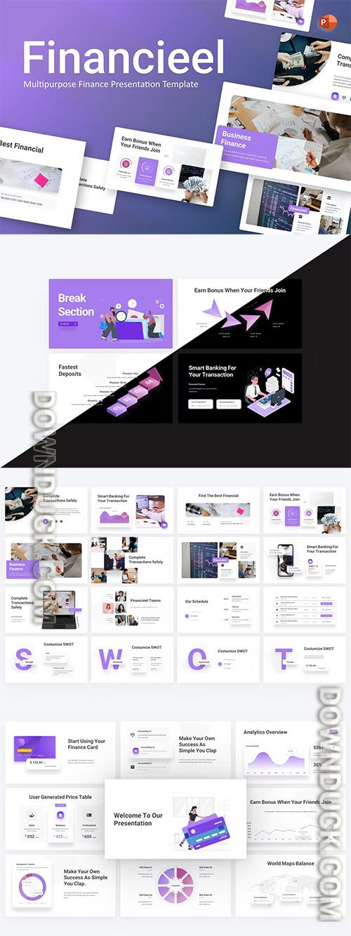 Financieel Business PowerPoint Template Financieel Business PowerPoint Template