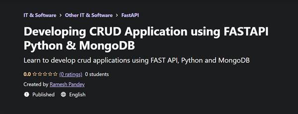 Developing CRUD Application using FASTAPI Python & MongoDB