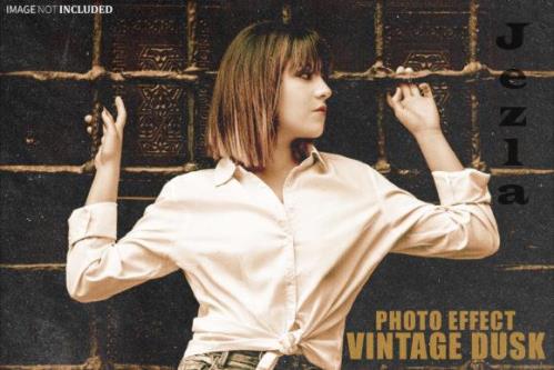 Vintage Dust Photo Effect Psd