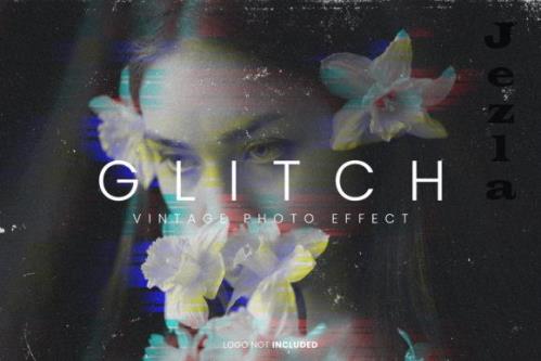 Glitch Vintage Photo Effect 