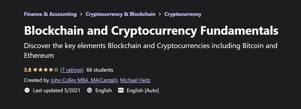 Udemy - Cryptocurrency and Blockchain Fundamentals