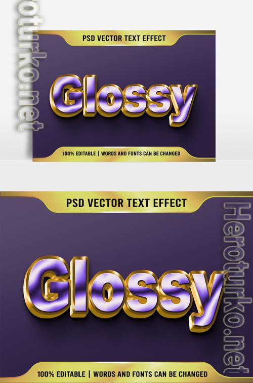 Psd Text 3D very beautiful Glossy