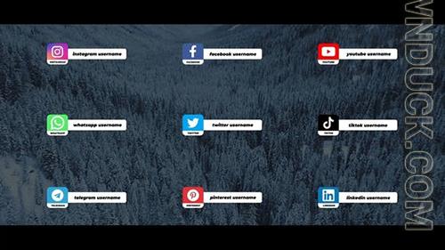 Social Media Lower Thirds For After Effects 36709708