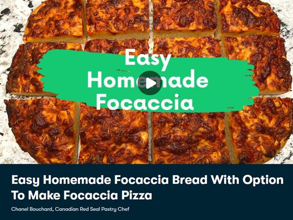 Easy Homemade Focaccia Bread With Option To Make Focaccia Pizza