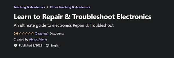 Udemy - Learn to Repair & Troubleshoot Electronics