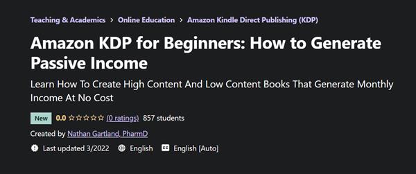 Amazon KDP for Beginners How to Generate Passive Income