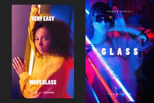 Glass Poster Photo Effect