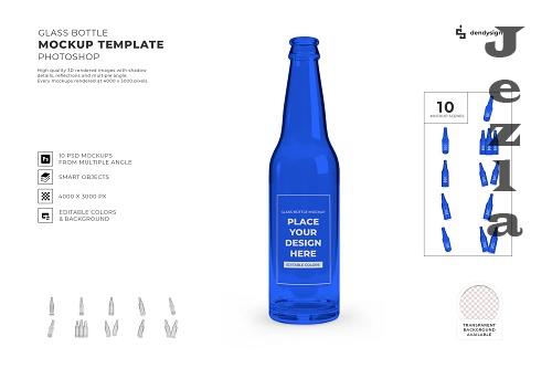 Glass Bottle Packaging Mockup Template Bundle - 1858127