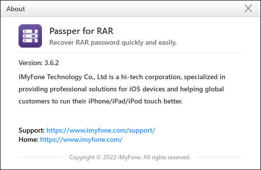Portable Passper for RAR 3.6.2.2