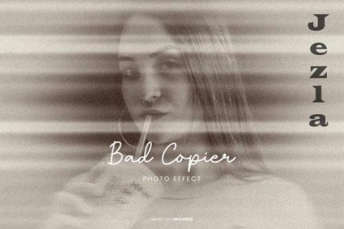 Bad Copier Photo Effect Psd