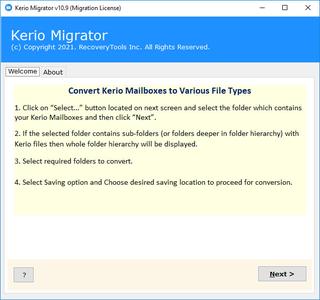 RecoveryTools Kerio Migrator 11.1