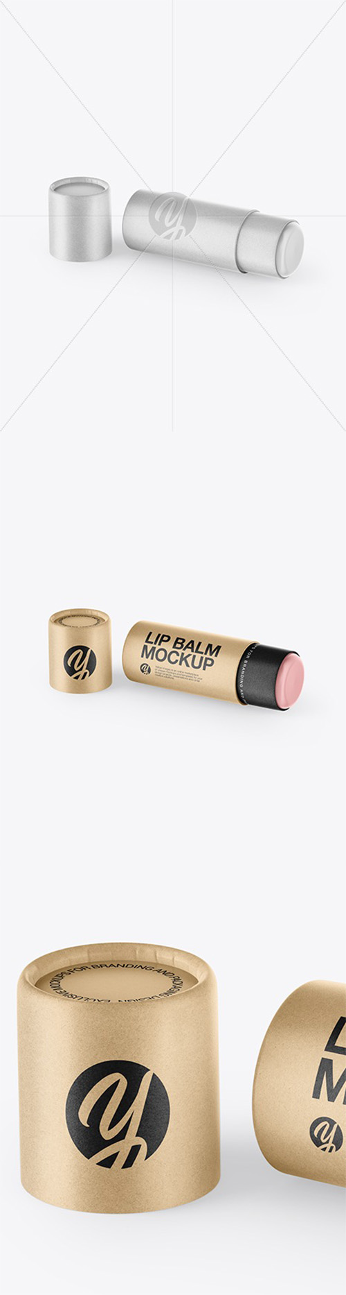 Kraft Paper Lip Balm Mockup 37625
