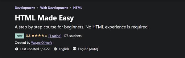 Udemy - HTML Made Easy