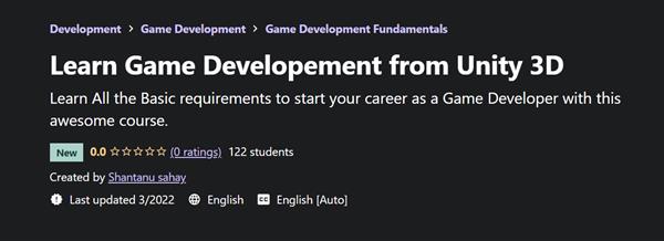 Udemy - Learn Game Developement from Unity 3D