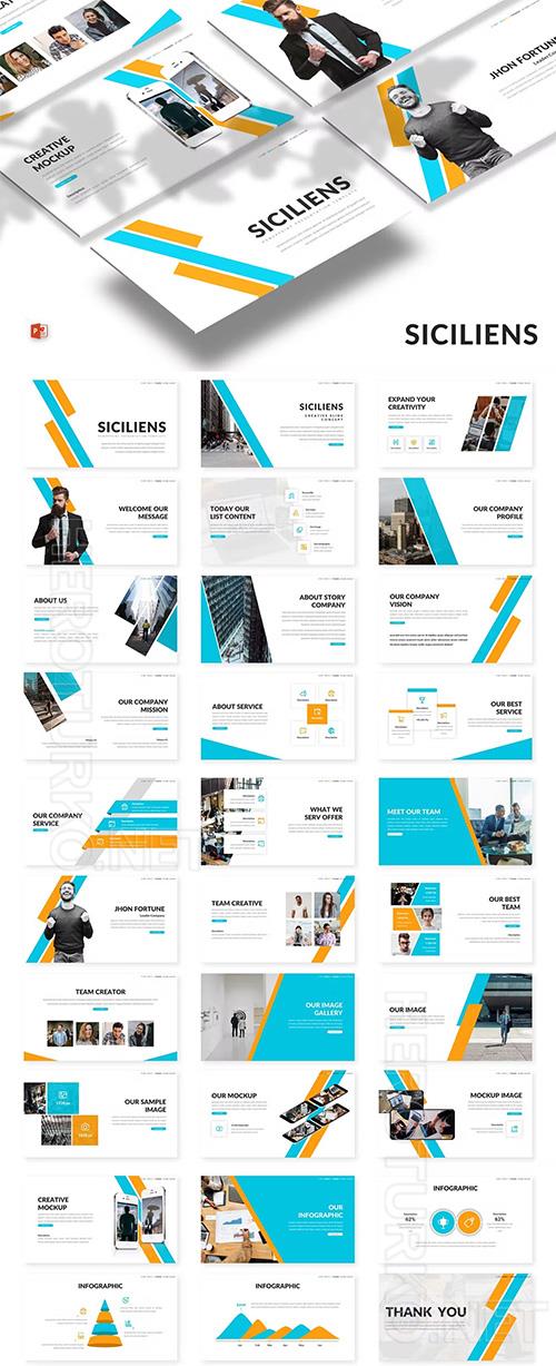 Siciliens - Business Powerpoint, Keynote and Google Slides Template 