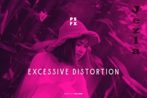 Excessive Distortion Photo Effect