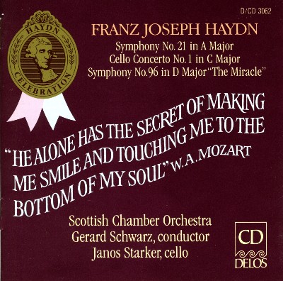 Joseph Haydn - Haydn, J   Symphonies Nos  21 and 96   Cello Concerto No  1 in C Major