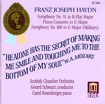 Joseph Haydn - Haydn, J   Symphony No  51 and 100   Keyboard Concerto in G Major, Hob Xviii 4