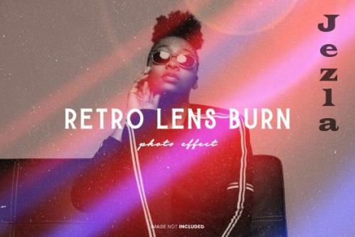 Retro Lens Burn Photo Effect