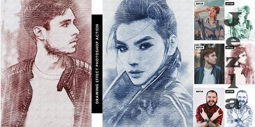 Drawing Effect Photoshop Action Drawing Effect Photoshop Action