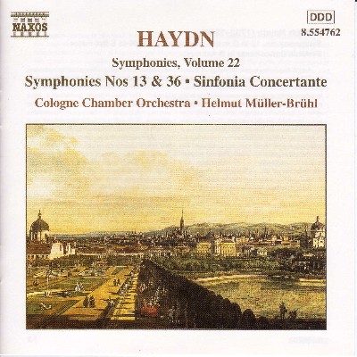 Joseph Haydn - Haydn  Symphonies, Vol  22 (Nos  13, 36   Sinfonia Concertante)