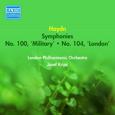 Joseph Haydn - Haydn, J   Symphonies Nos  100,  Military  and 104,  London  (Krips) (1952)