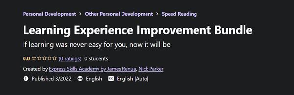 Learning Experience Improvement Bundle