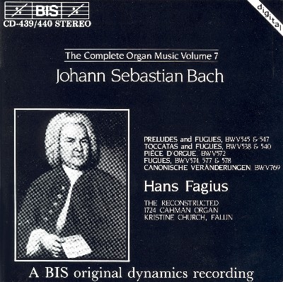 Anonymous - Bach, J S   Organ Music (Complete), Vol  7