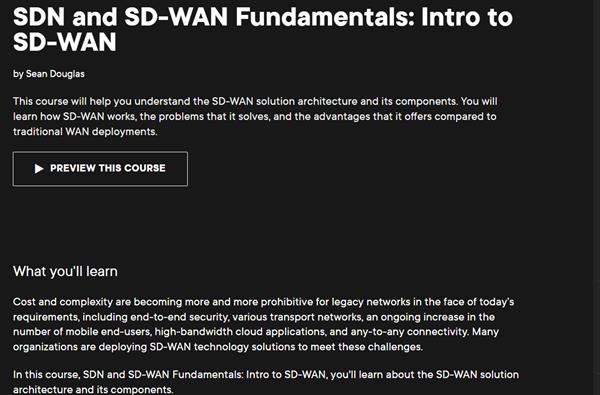 SDN and SD-WAN Fundamentals: Intro to SD-WAN