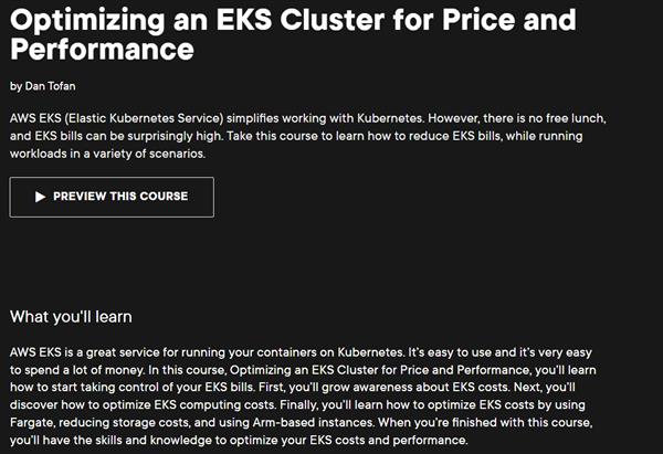 Optimizing an EKS Cluster for Price and Performance