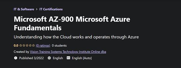 Microsoft AZ-900 Microsoft Azure Fundamentals by ITU