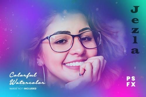 Colorful Watercolor Photo Effect 