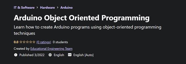 Udemy - Arduino Object Oriented Programming