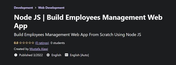 Node JS | Build Employees Management Web App