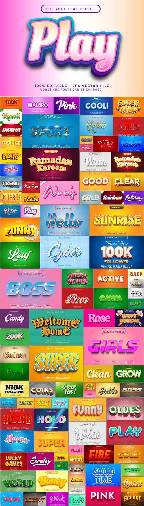 100 Bundle 3d editable text style effect vector vol 989 100 Bundle 3d editable text style effect vector vol 989