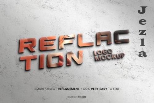 Reflaction Logo Mockup Psd