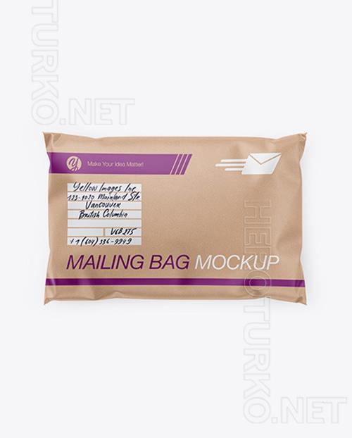 Kraft Mailing Bag Mockup - Top View 54740