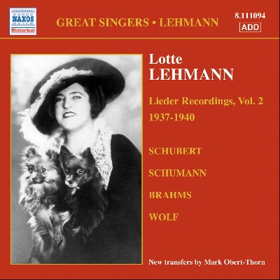 Franz Schubert - Lehmann, Lotte  Lieder Recordings, Vol  2 (1937-1940)