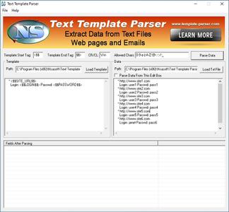 Text Template Parser 2.5 Portable