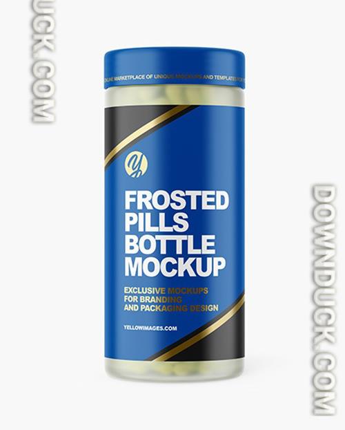 Frosted Pills Jar Mockup 51703