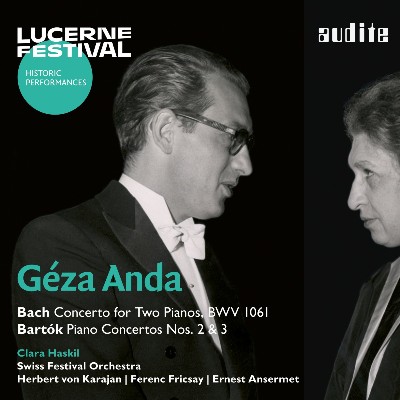 Béla Bartók - Géza Anda and Clara Haskil play Bach and Bartók (Lucerne Festival Historic Performa...