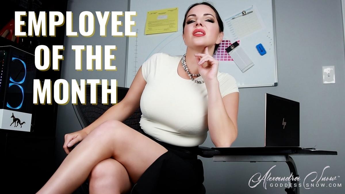 [GoddessSnow.com] Goddess Alexandra Snow - Employee of the Month [2022 г., Femdom, POV, Blackmail Fantasy, Foot Worship, Feet, Office Domination, 1080p, HDRip]